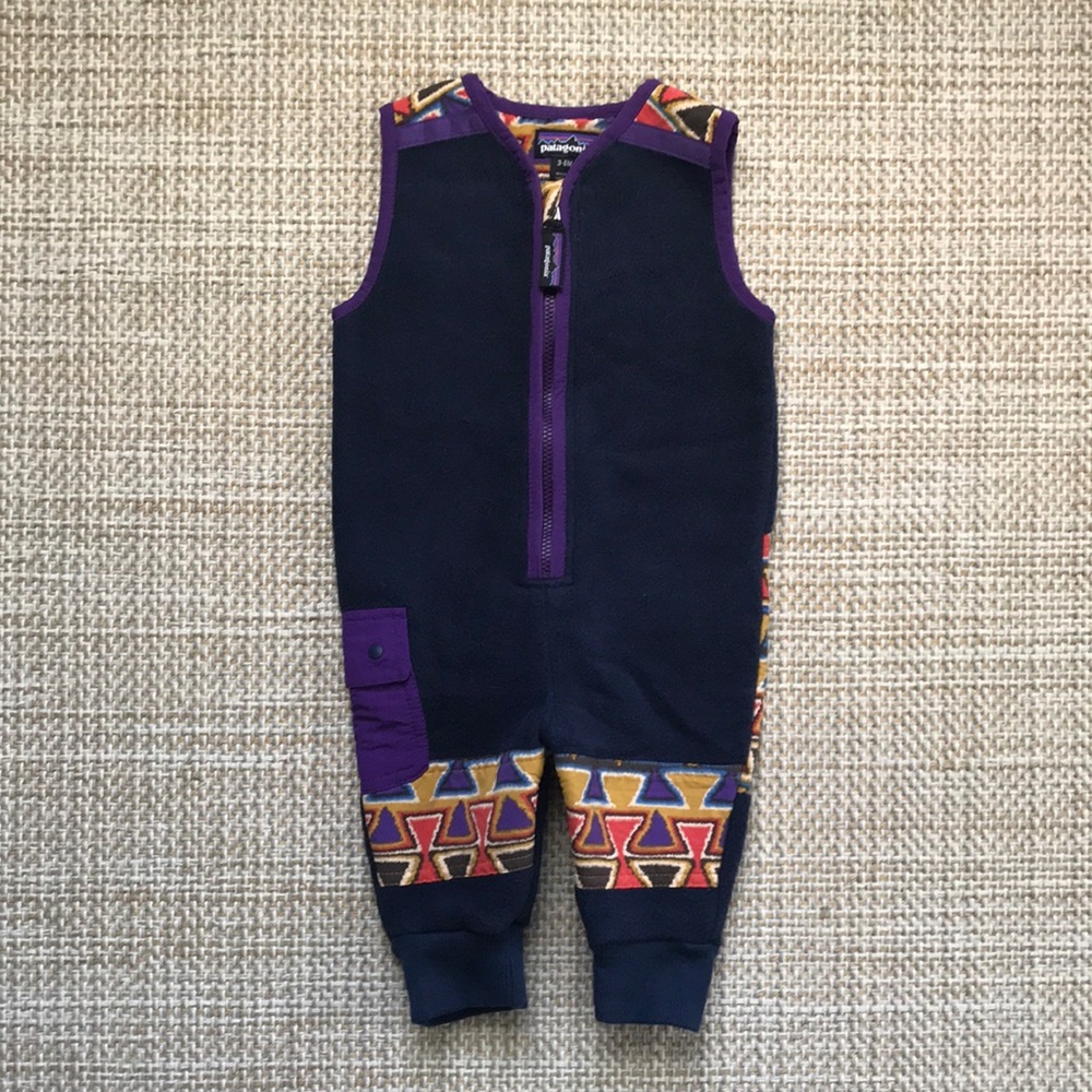 Patagonia Patched Jumpsuit (size 3-6m)